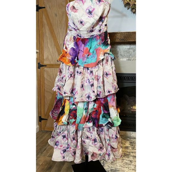 New Anthropologie Nidhi Yasha Guinevere Maxi Dress Sz 6P - Picture 3 of 5